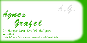 agnes grafel business card